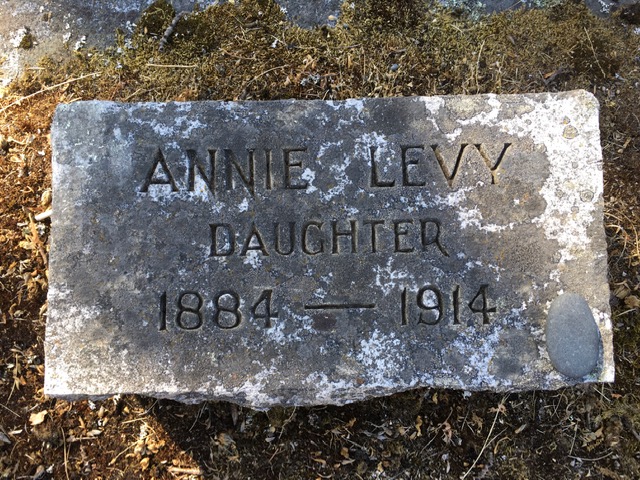 Annie Levy grave marker
