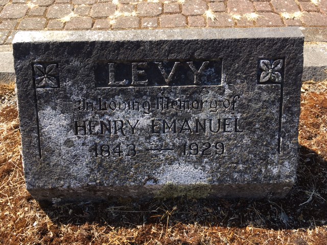H E Levy grave marker