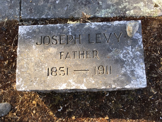 Joseph Levy grave marker