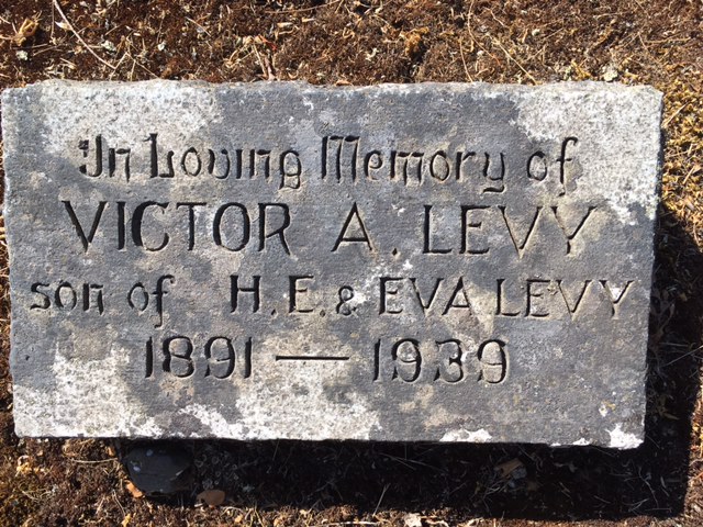 Victor A Levy grave marker