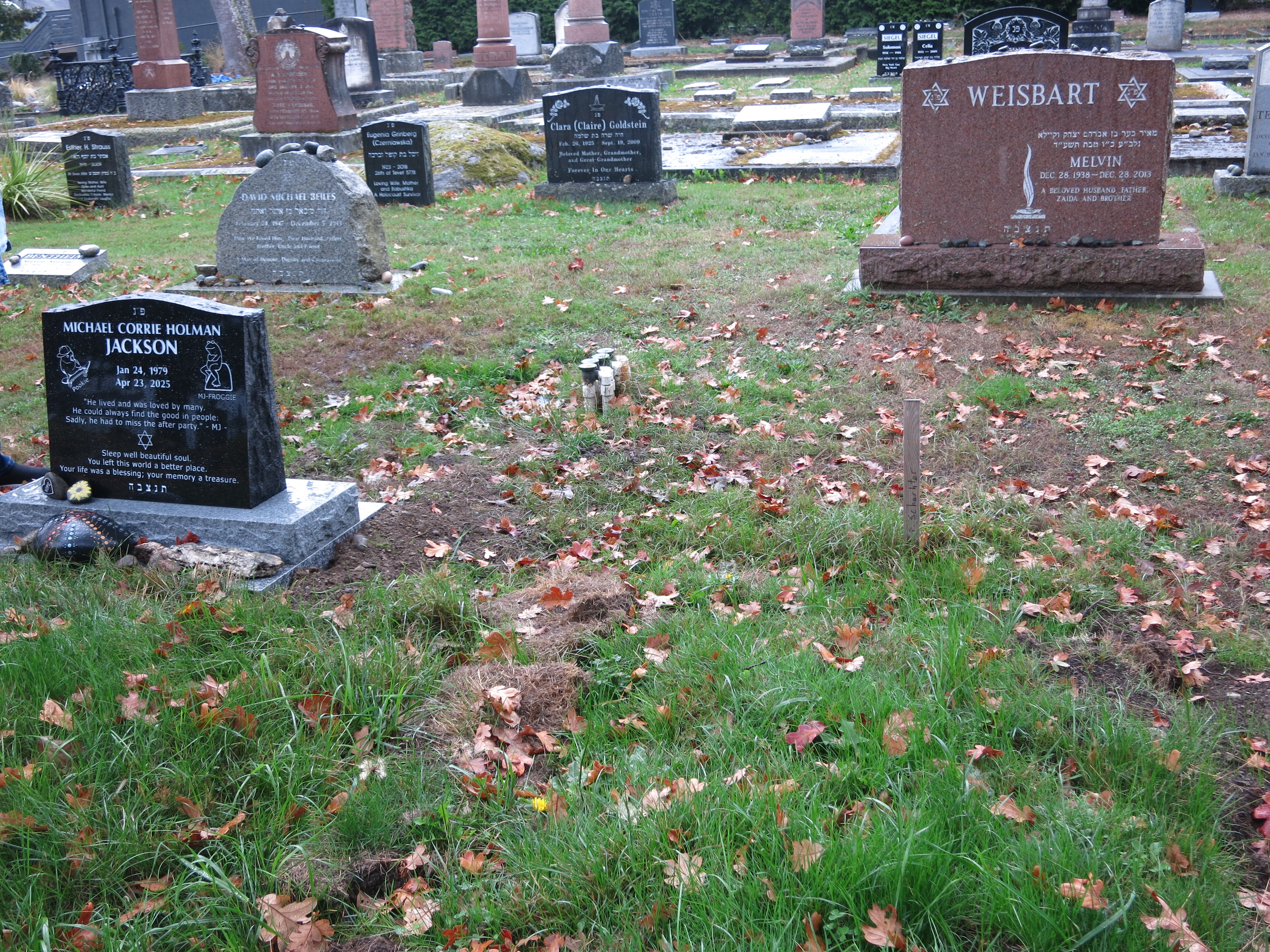 Jean Pierre Schachter wooden marker and grave