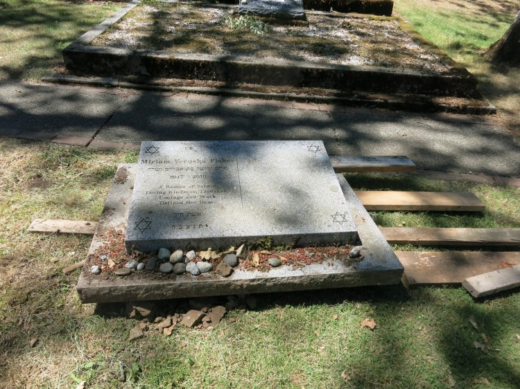 Fisher gravestone moved aside June, 2026