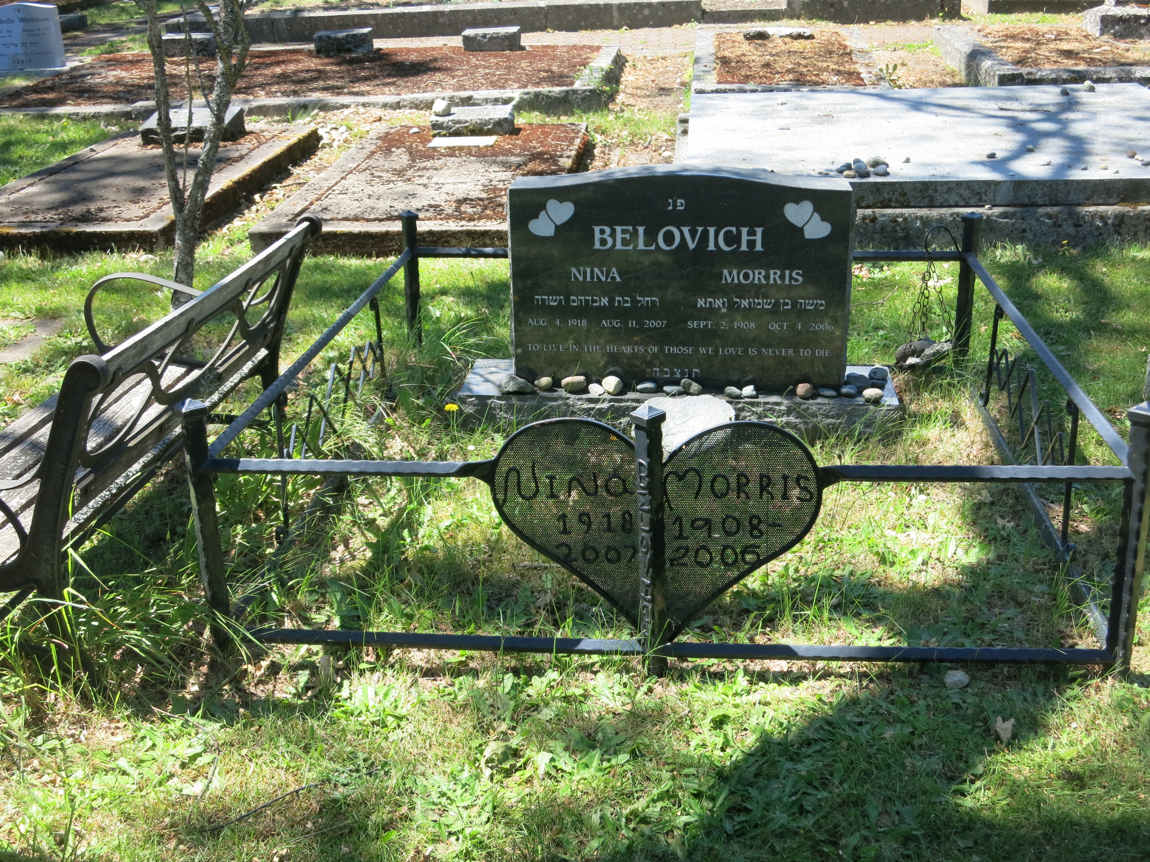 plot for Nina and Morris Belovich