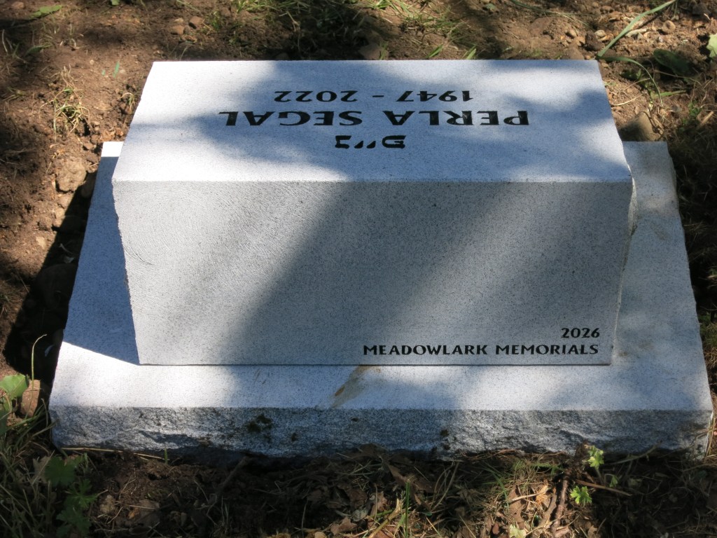 Perla Segal back of marker