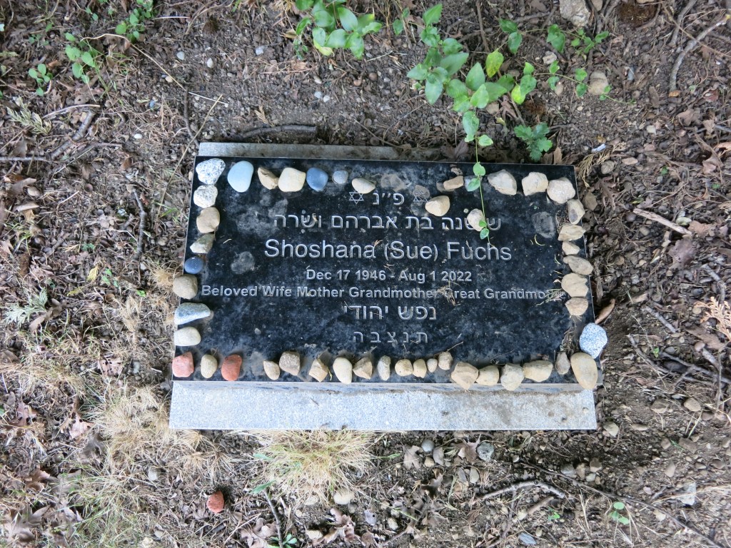 grave-site for Shoshana Fuchs June 2026