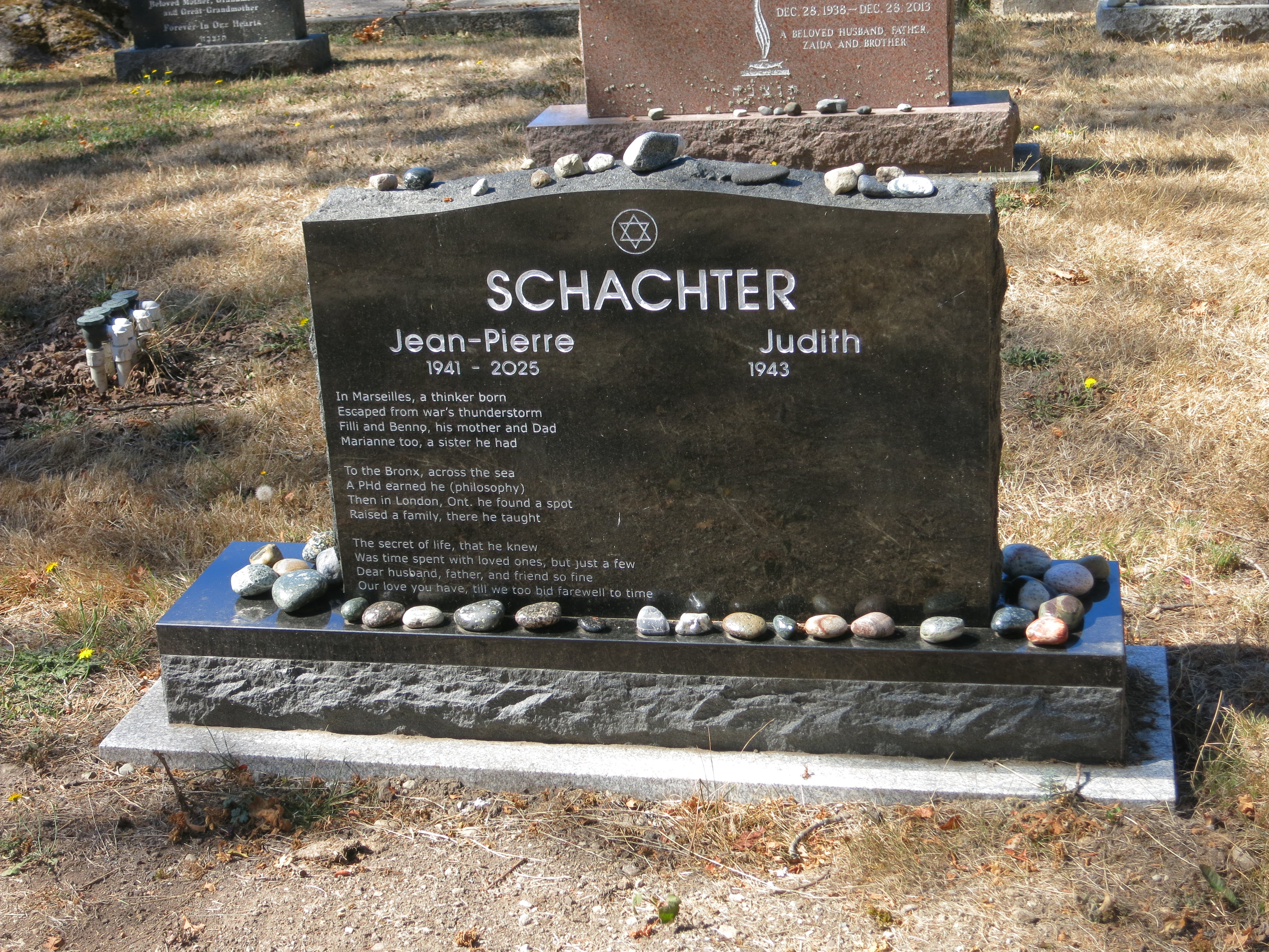 gravestone of Jean-Pierre Schachter